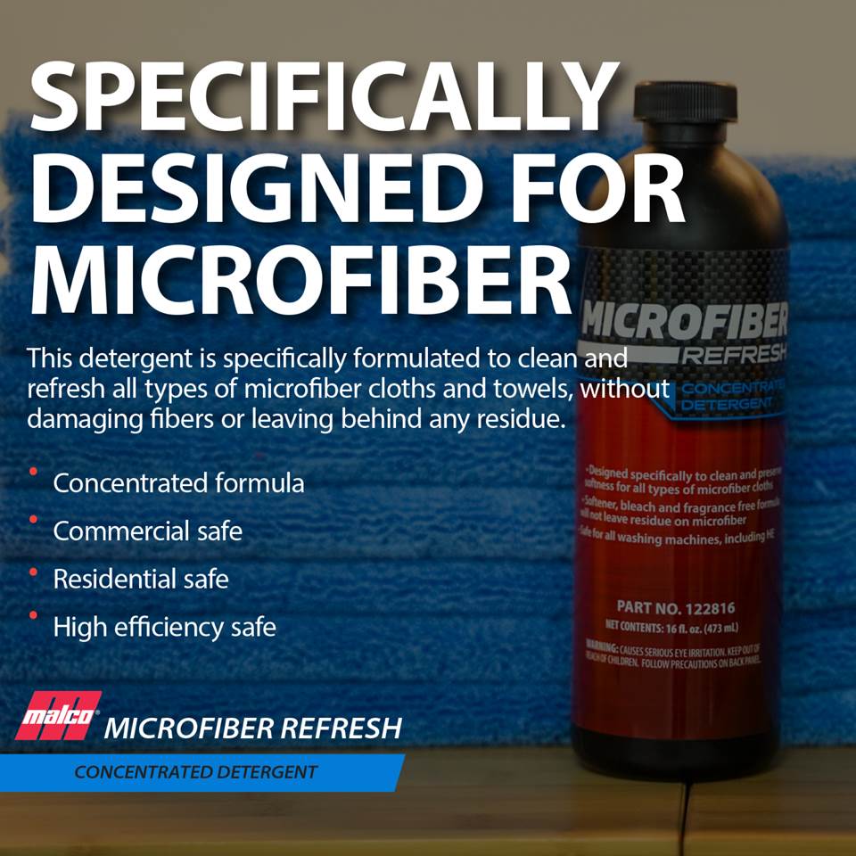 Malco Automotive 122801 Microfiber Refresh Concentrated Detergent