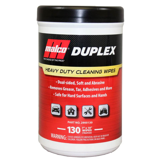 Malco Automotive 2900130 Duplex™ Heavy Duty Cleaning Wipes