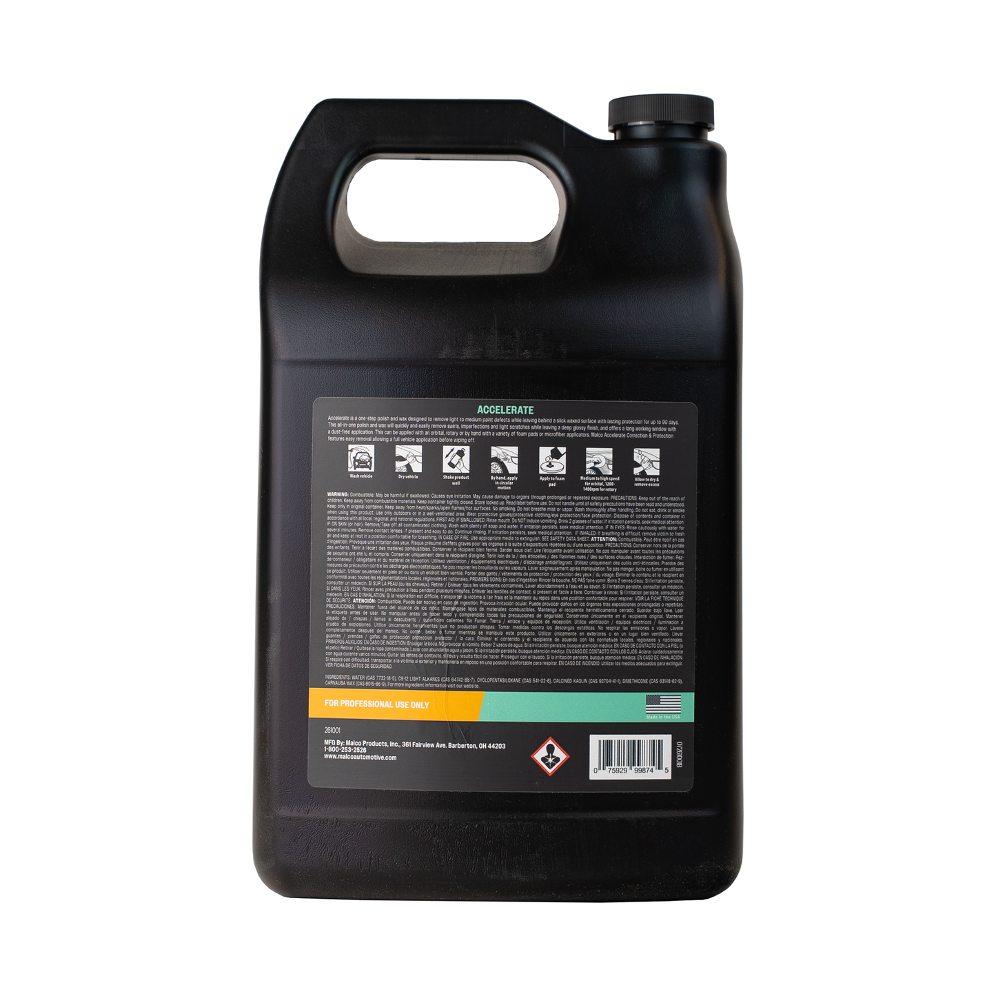 Malco Automotive Accelerate - All In One Polish & Protection