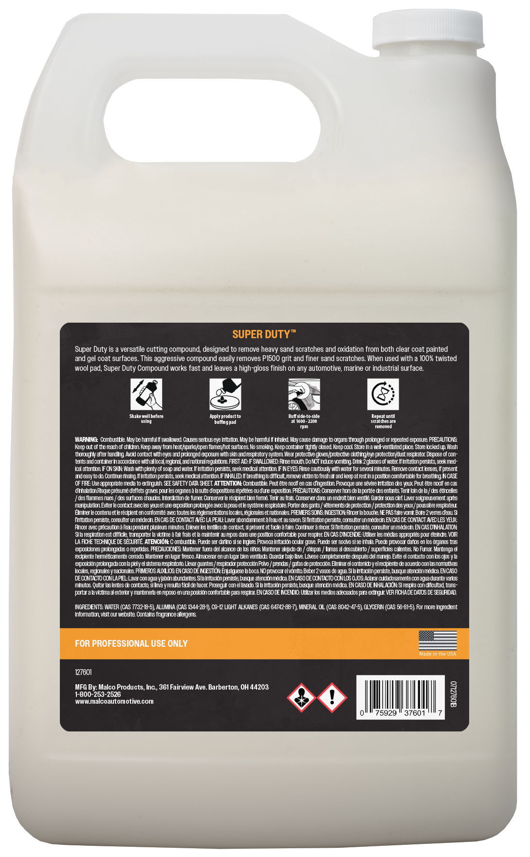 Malco Automotive Super-duty™ Heavy-cut Compound