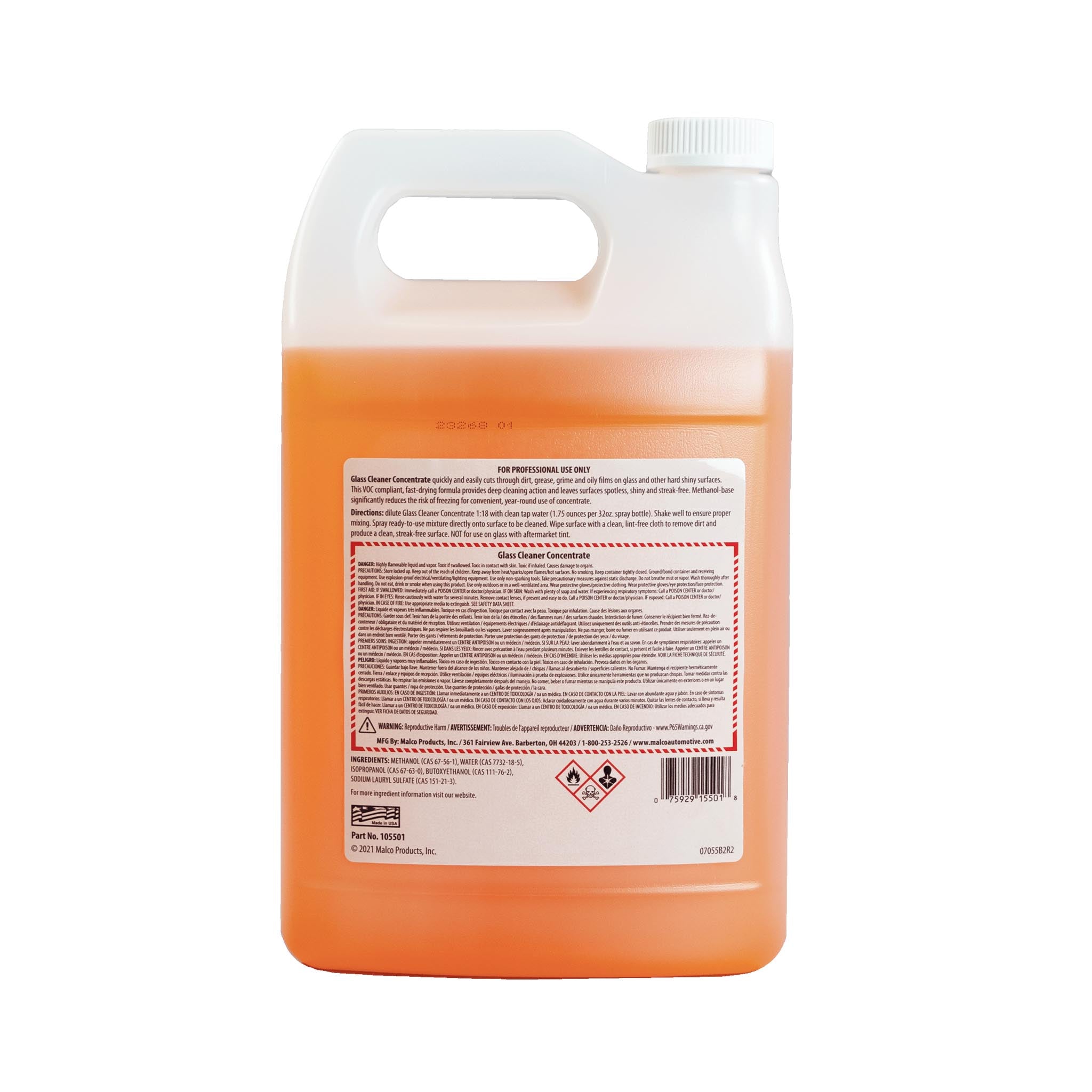 Malco Automotive DIST-ONLY-105501 Glass Cleaner Concentrate