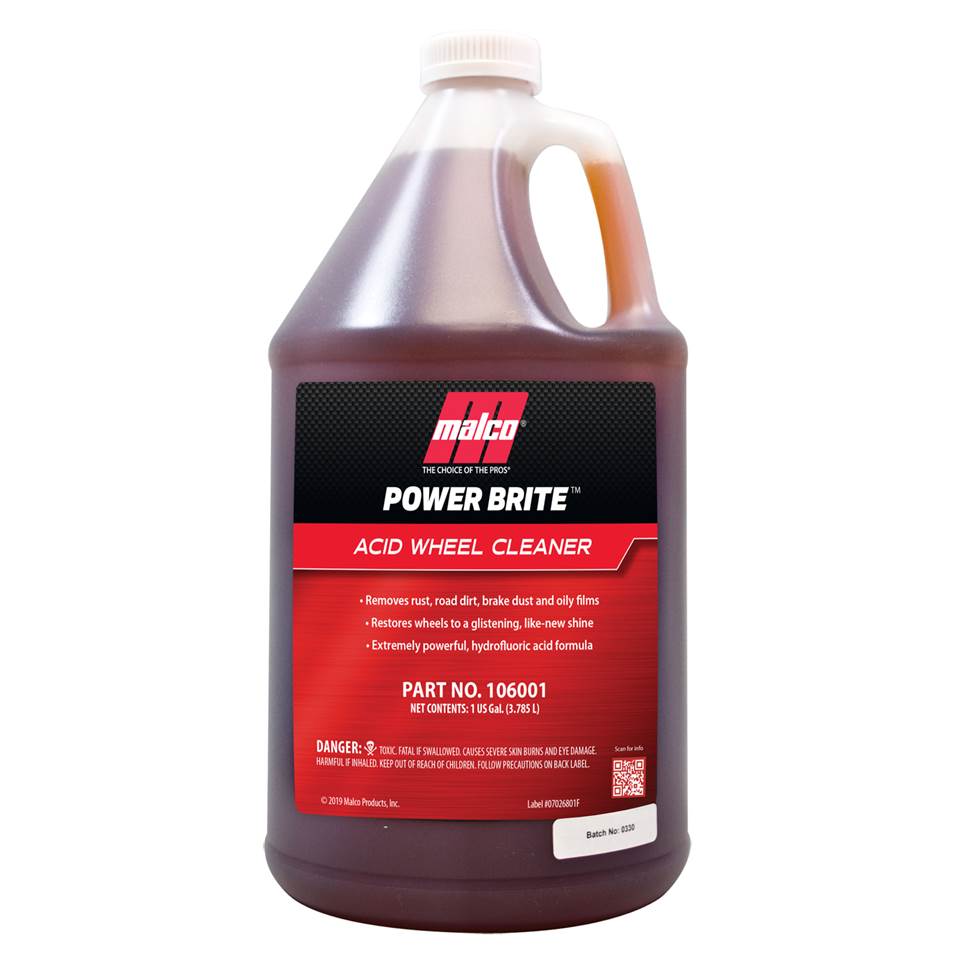 Malco Automotive DIST-ONLY-106001 Power Brite™ Concentrated Acid Wheel Cleaner