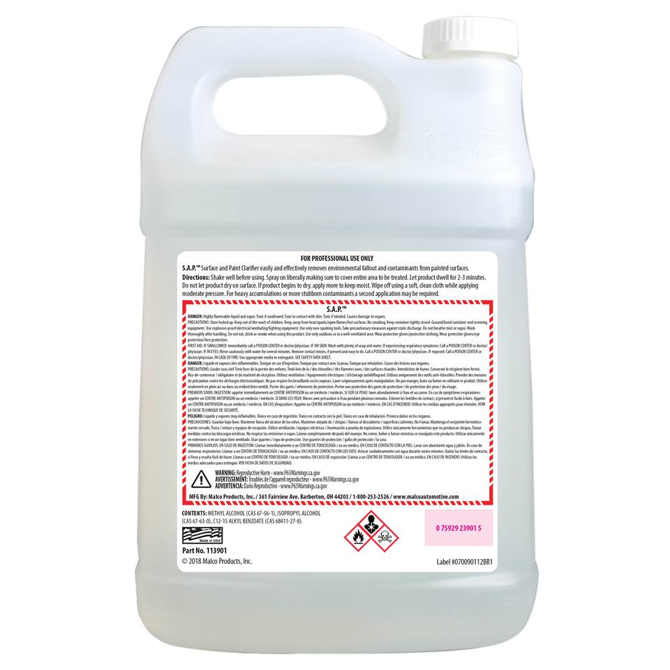 Malco Automotive DIST-ONLY-113901 Surface And Paint Clarifier