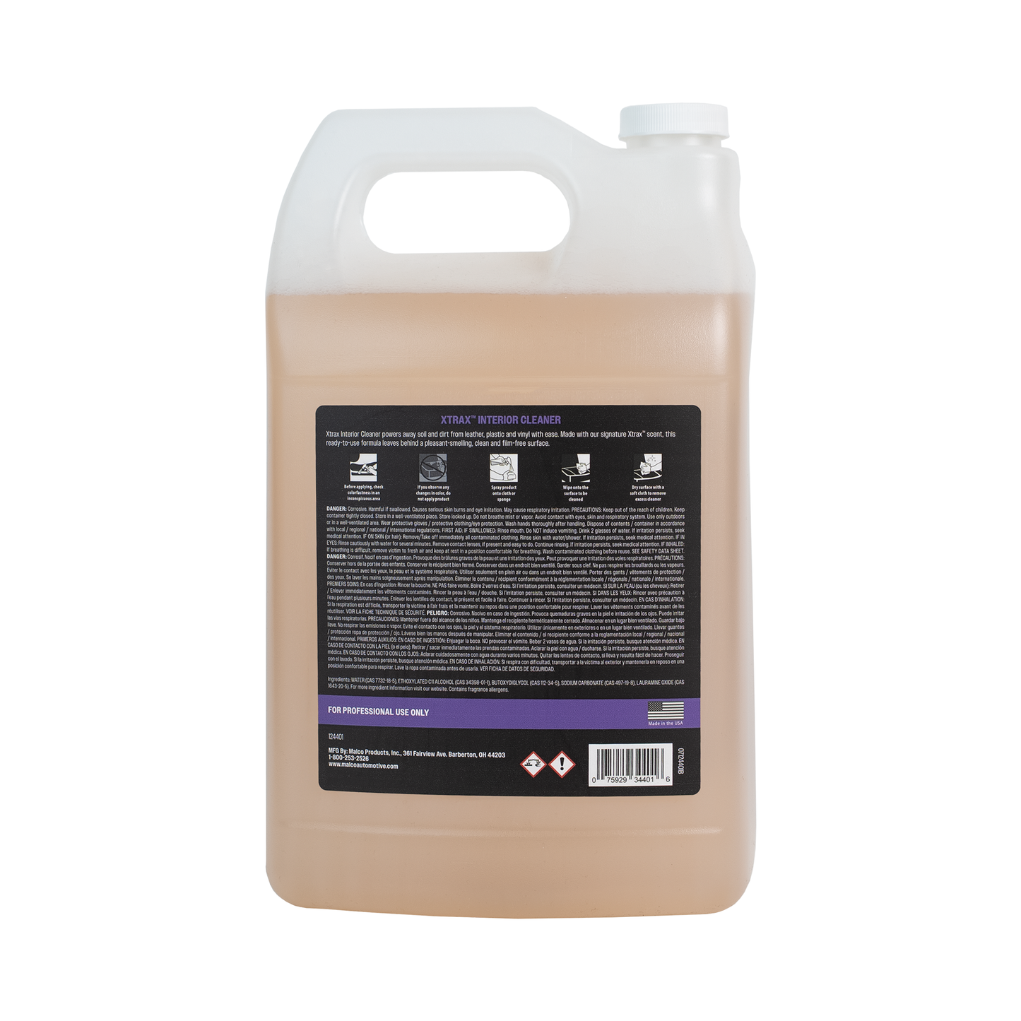 Malco Automotive 124401 Xtrax™ Interior Cleaner