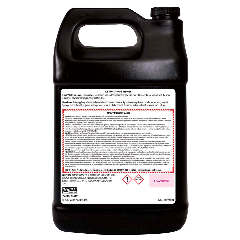 Malco Automotive 124401 Xtrax™ Interior Cleaner