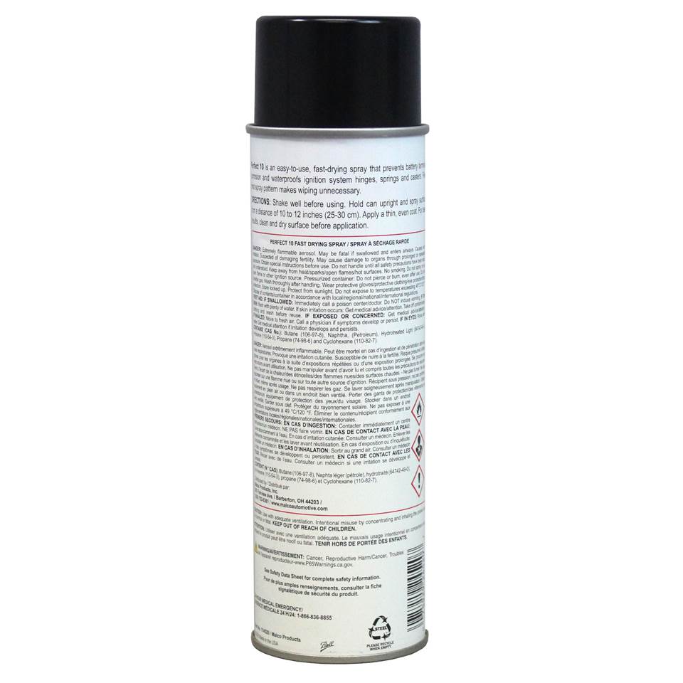 Malco Automotive 114520 Perfect 10™ Fast-drying Spray - Non Voc