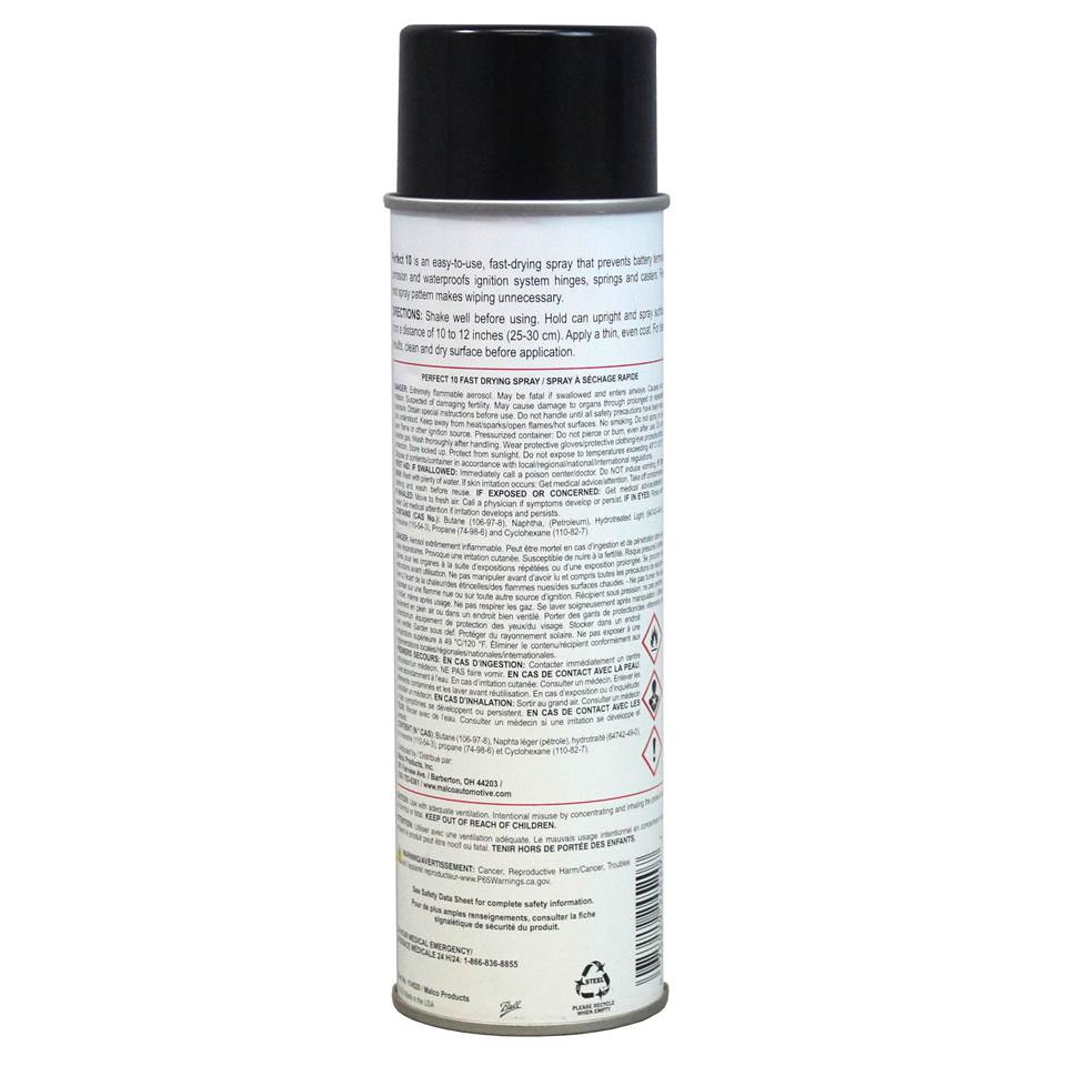 Malco Automotive DIST-ONLY-114520 Perfect 10™ Fast-drying Spray - Non Voc