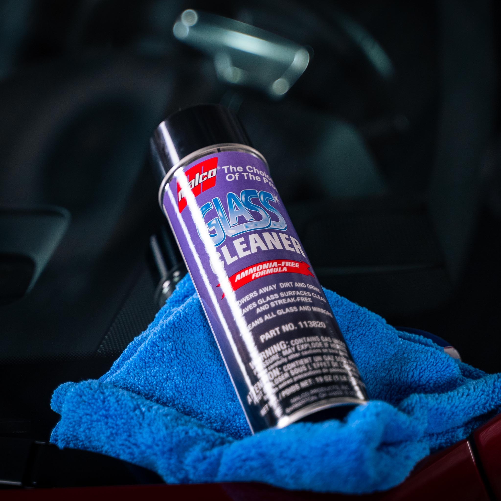Malco Automotive DIST-ONLY-113820 Ammonia Free Glass Cleaner Aerosol