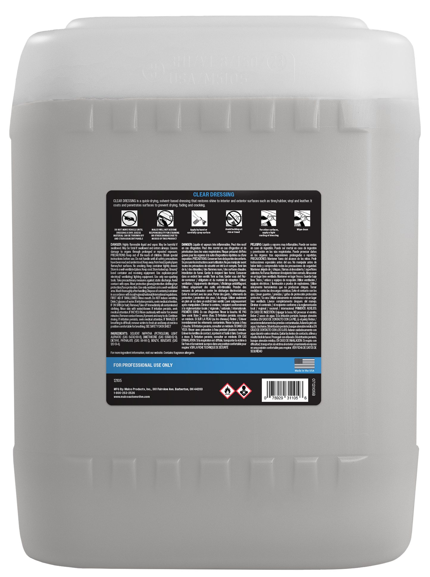 Malco Automotive DIST-ONLY-121105 Clear Dressing