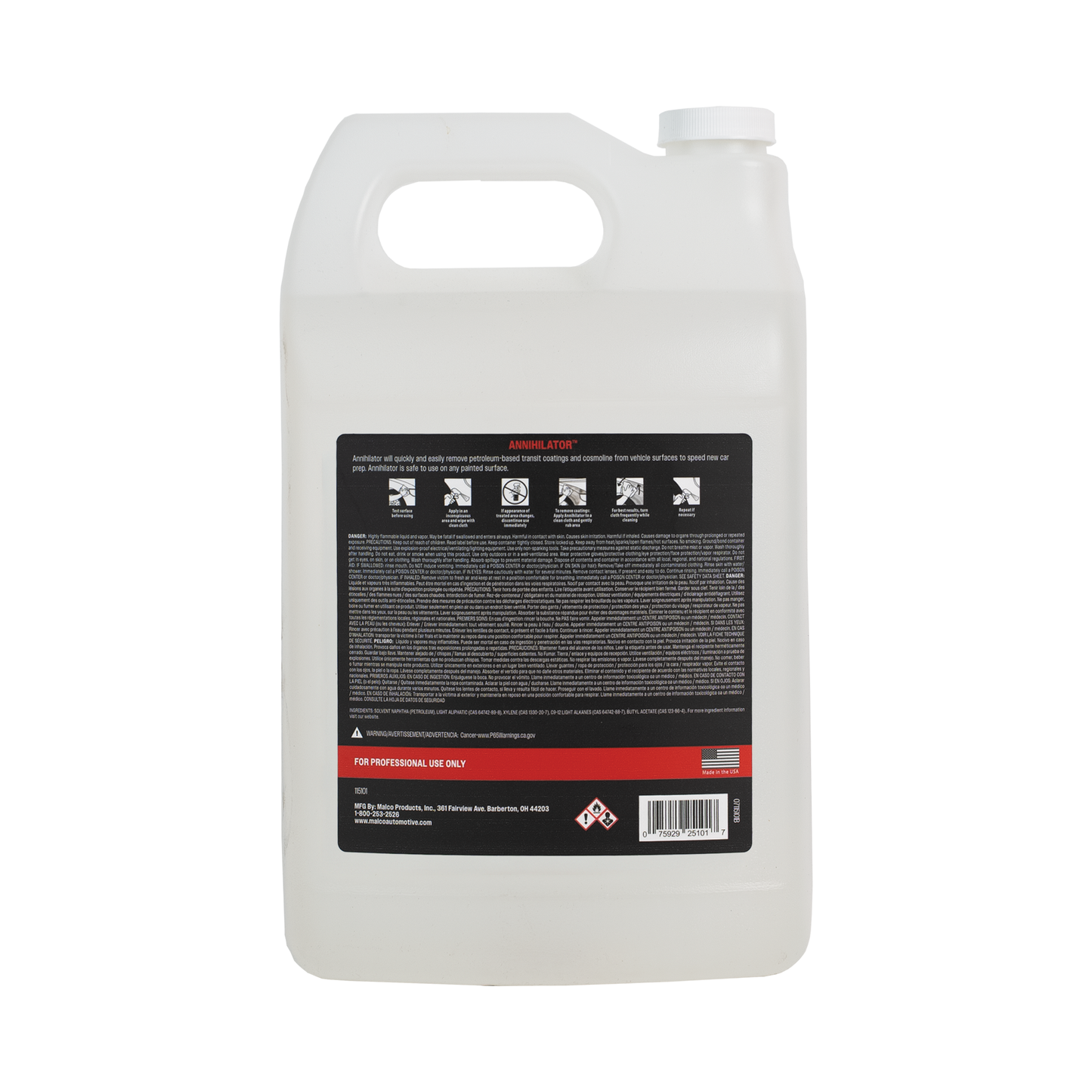 Malco Automotive Annihilator™ Transit Coating Remover