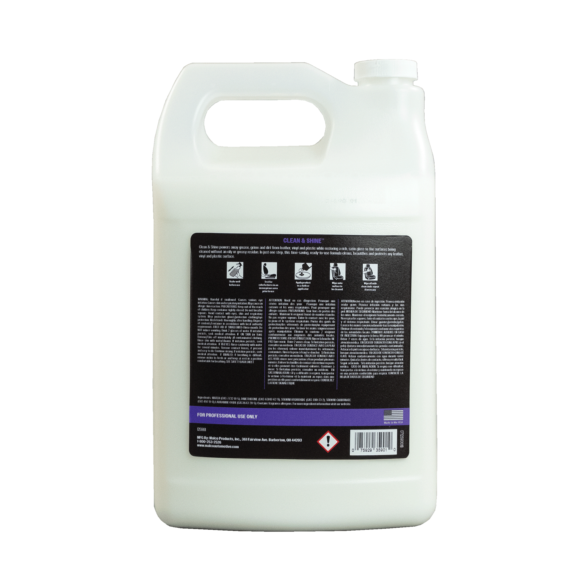 Malco Automotive Clean & Shine™ Interior Cleaner And Protectant