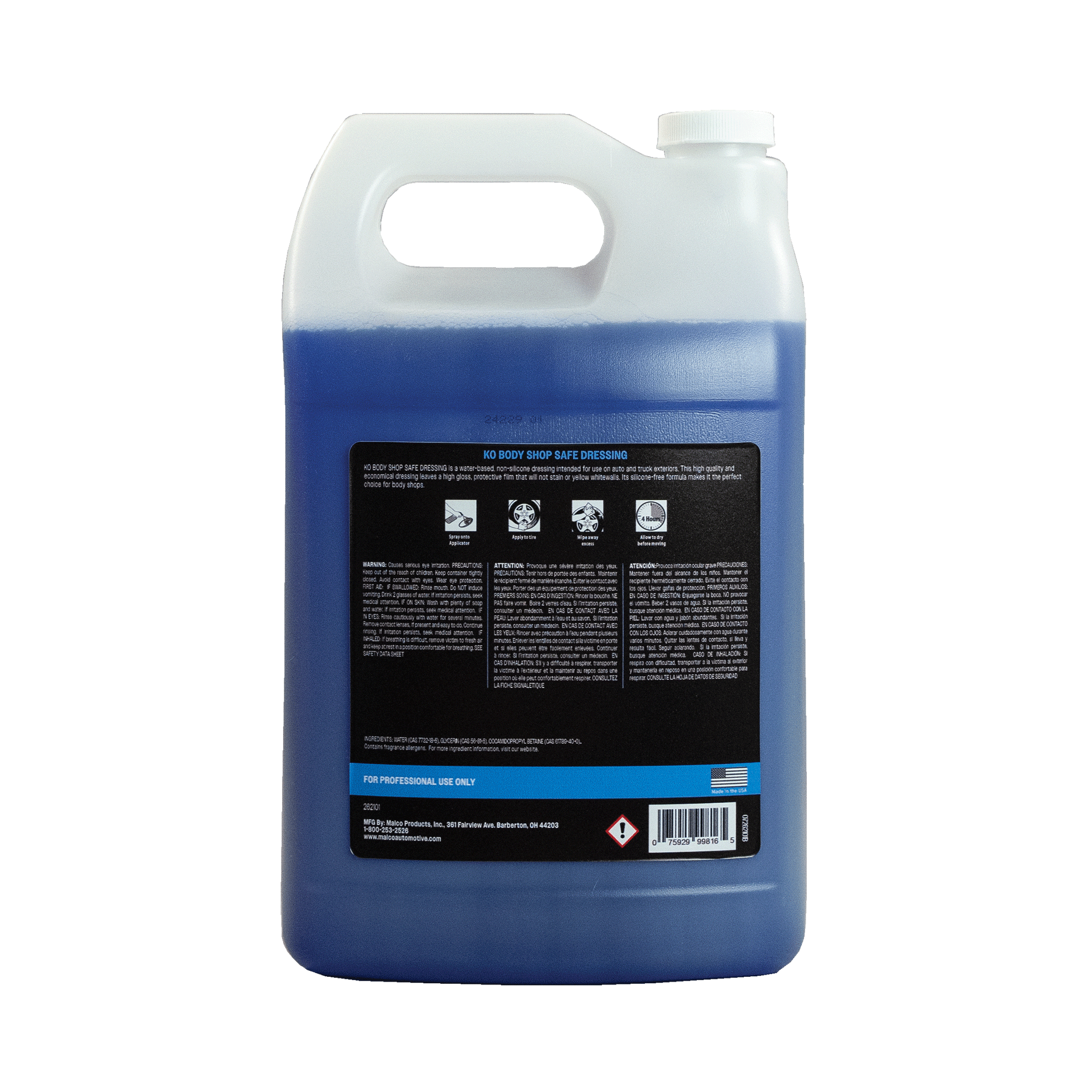 Malco Automotive Ko Body Shop Safe Dressing