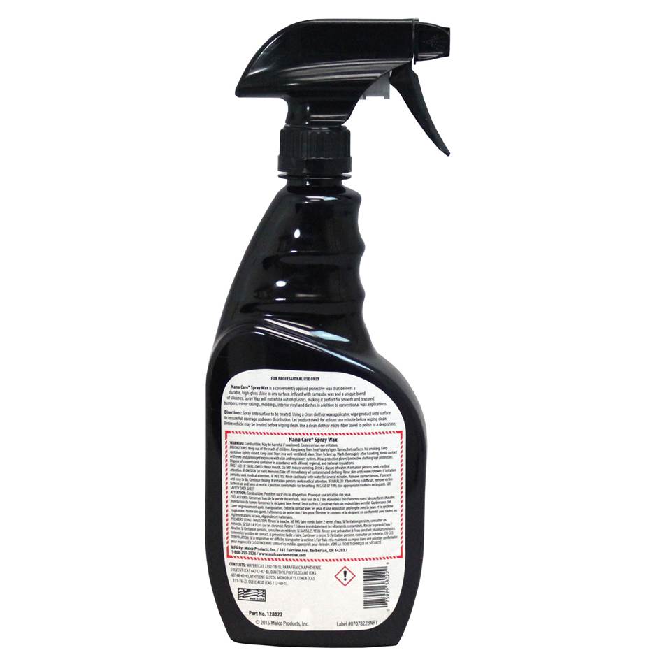 Malco Automotive Nanocare® Spray Wax