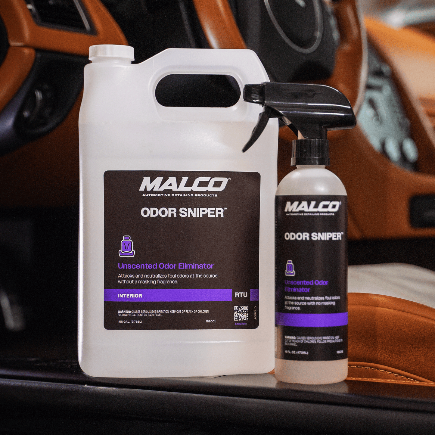 Malco Automotive Odor Sniper™ Fragrance-free Odor Eliminator