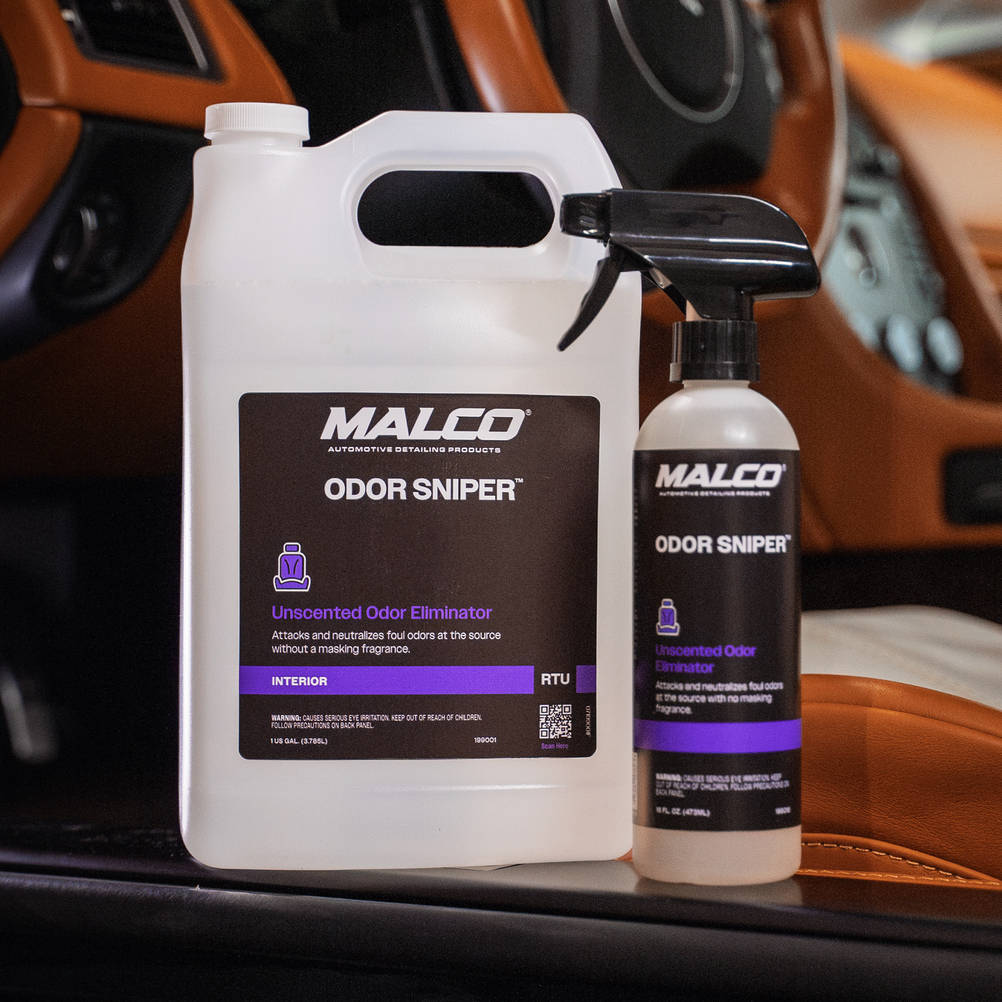 Malco Automotive Odor Sniper™ Fragrance-free Odor Eliminator
