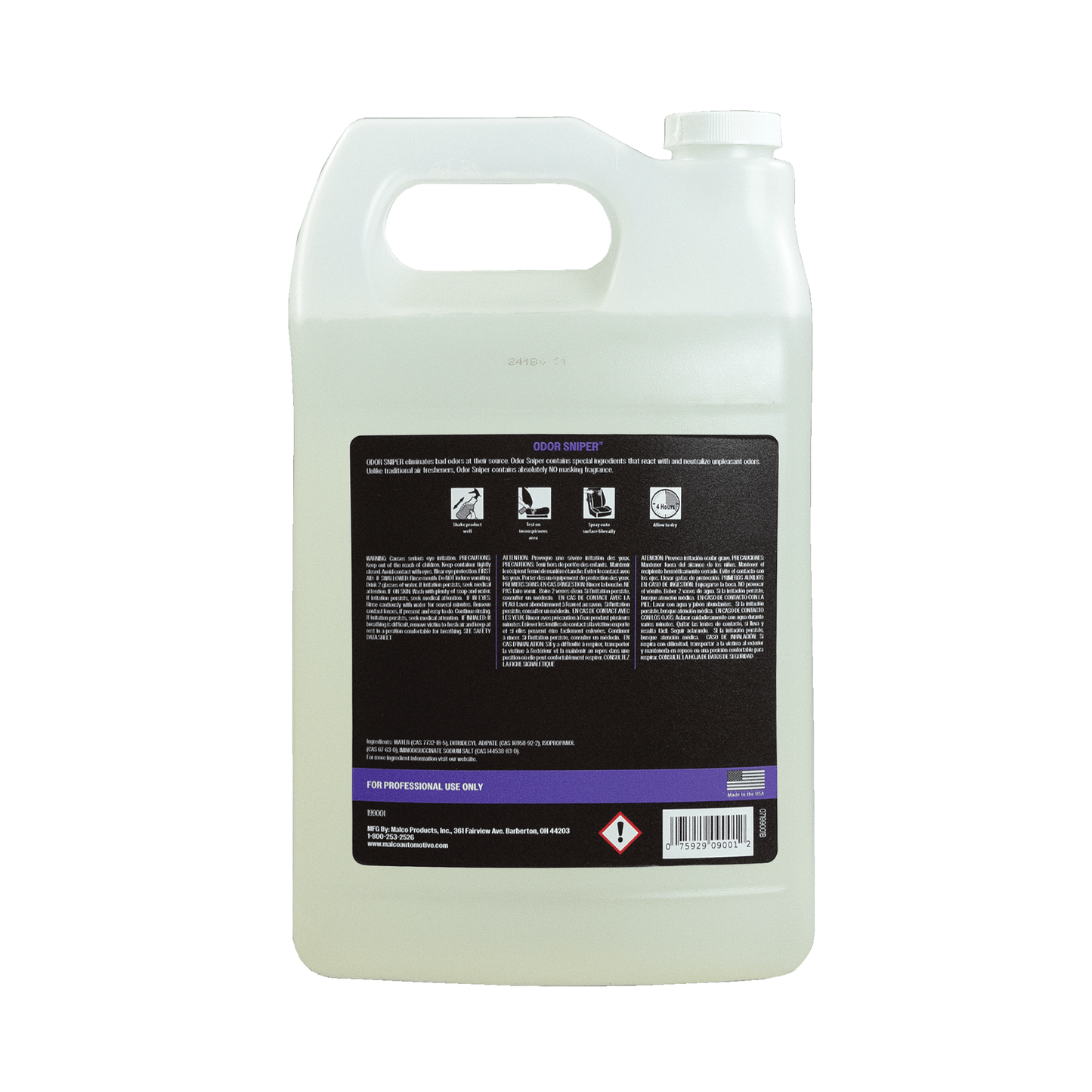 Malco Automotive Odor Sniper™ Fragrance-free Odor Eliminator