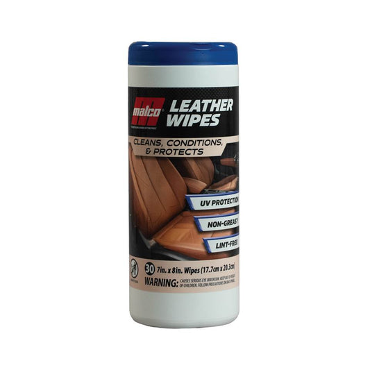 Malco Automotive 261730PK2 Leather Cleaning And Conditioning Wipes