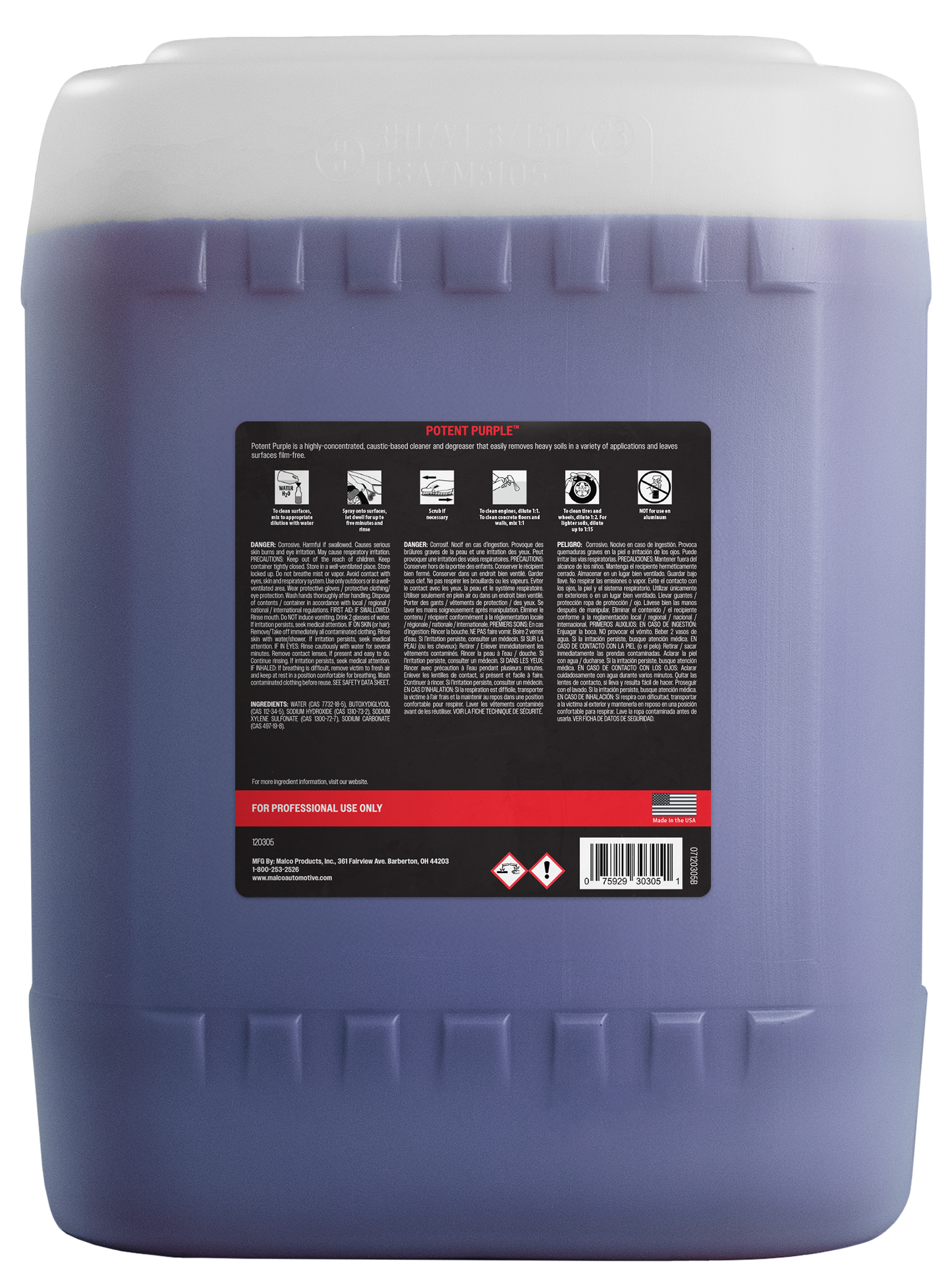 Malco Automotive Potent Purple™ Super Duty Degreaser