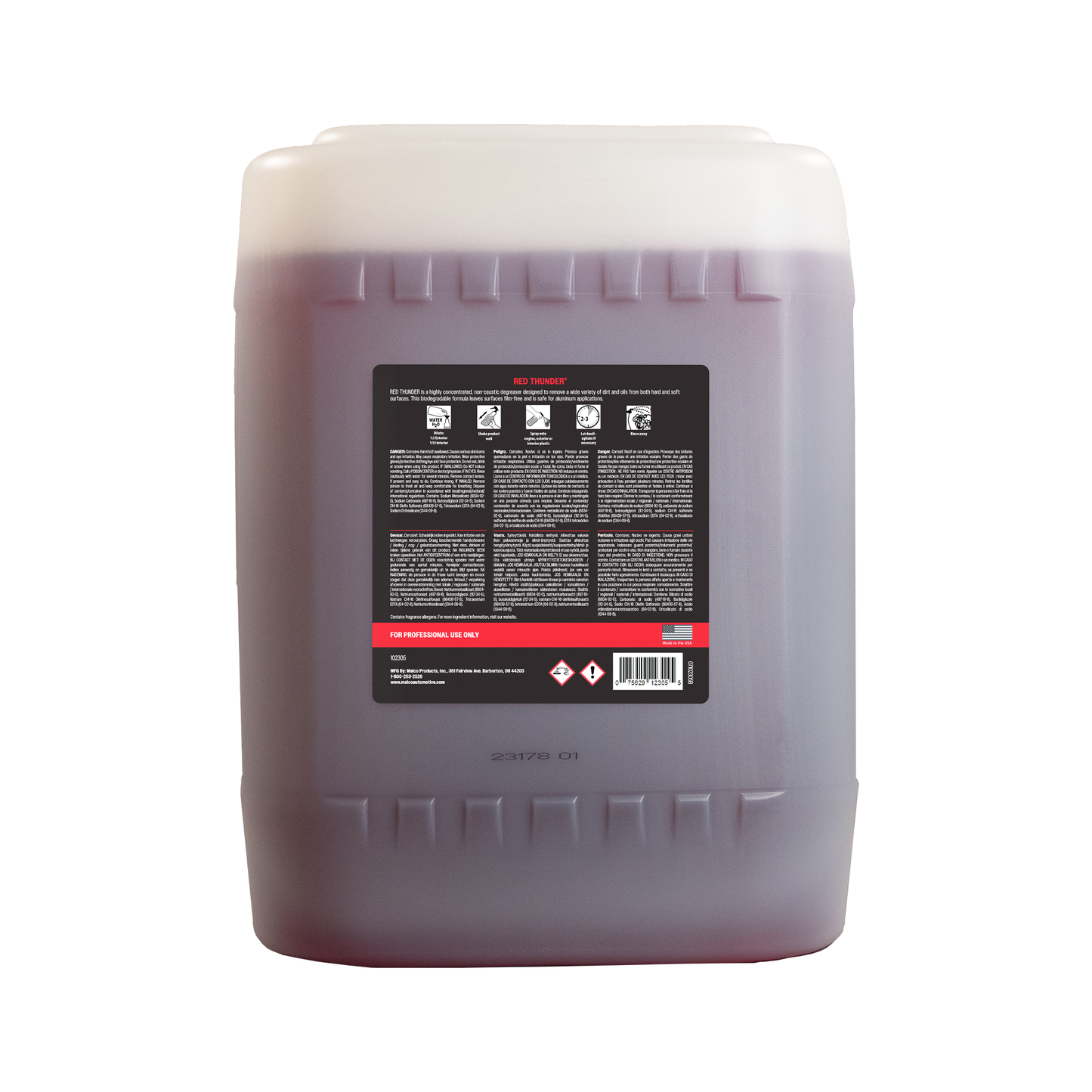 Malco Automotive Red Thunder® Biodegradable Degreaser