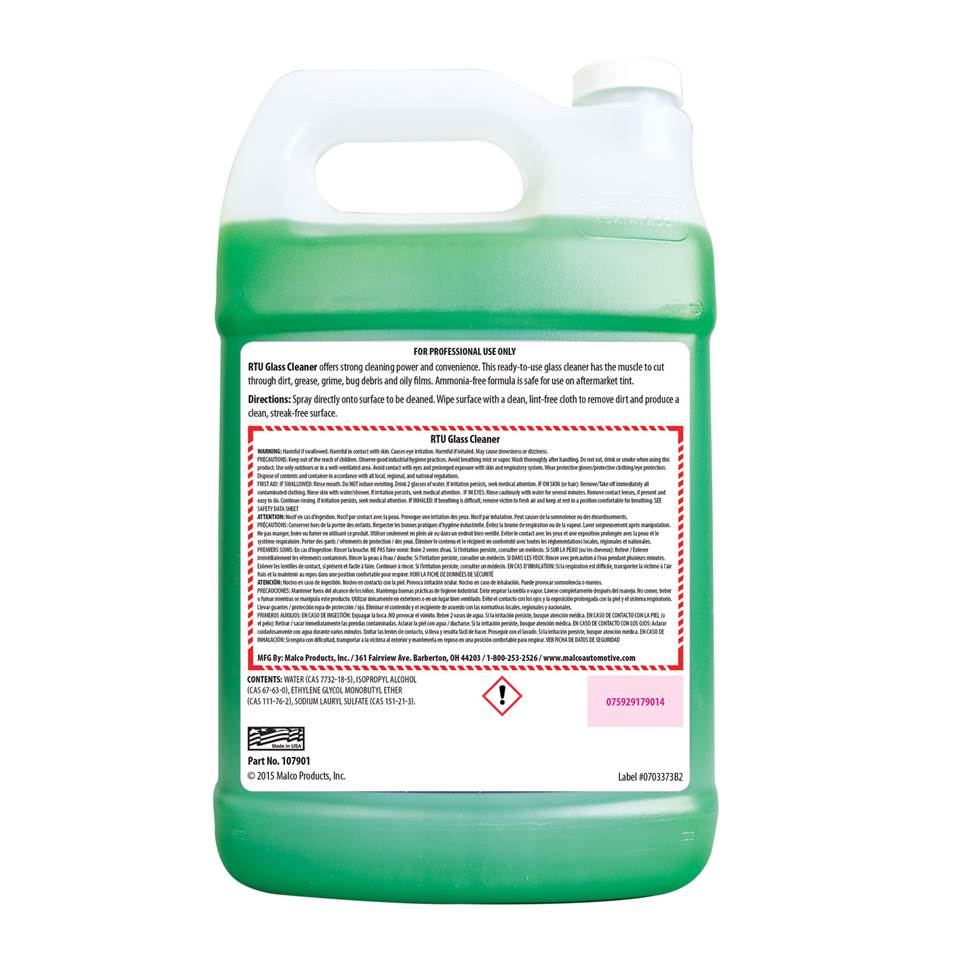 Malco Automotive Rtu Glass Cleaner