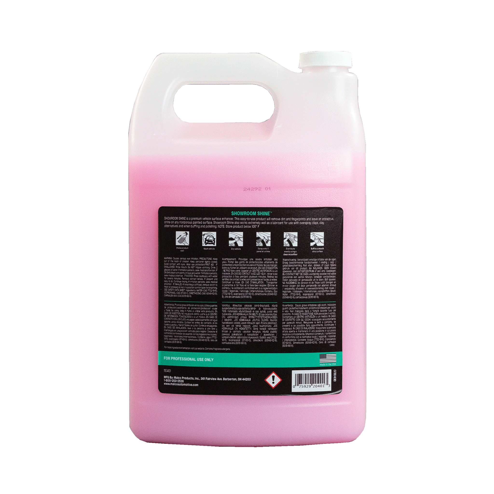 Malco Automotive Showroom Shine Spray Wax