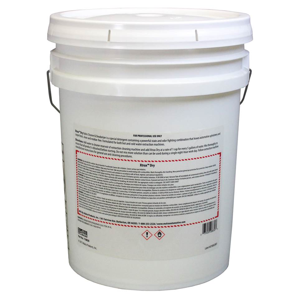 Malco Automotive Xtrax™ Dry Fabric Cleaner & Deodorizer