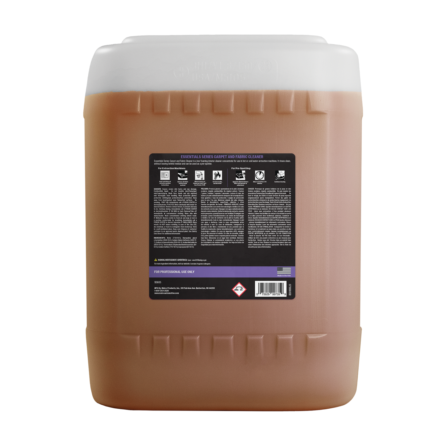 Malco Automotive Essentials Series Carpet And Fabric Cleaner