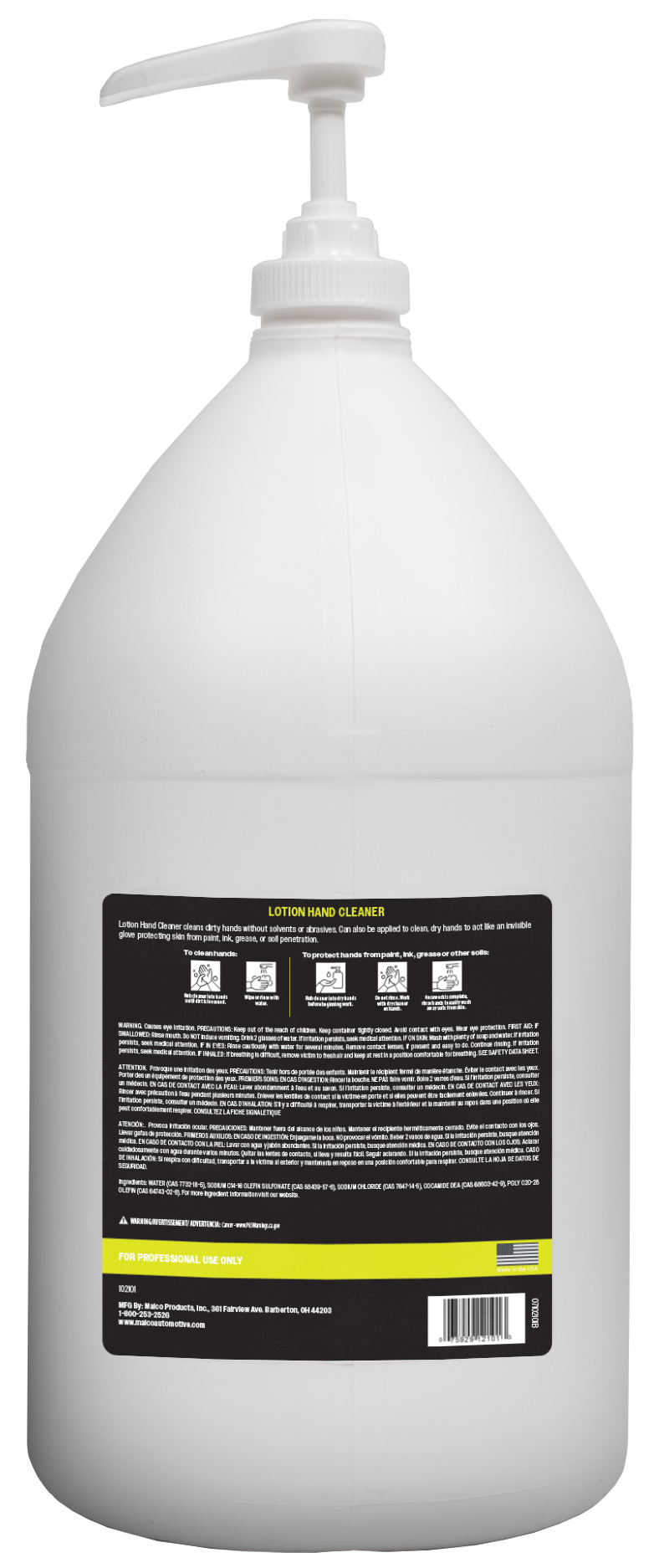Malco Automotive 102101 Lotion Hand Cleaner