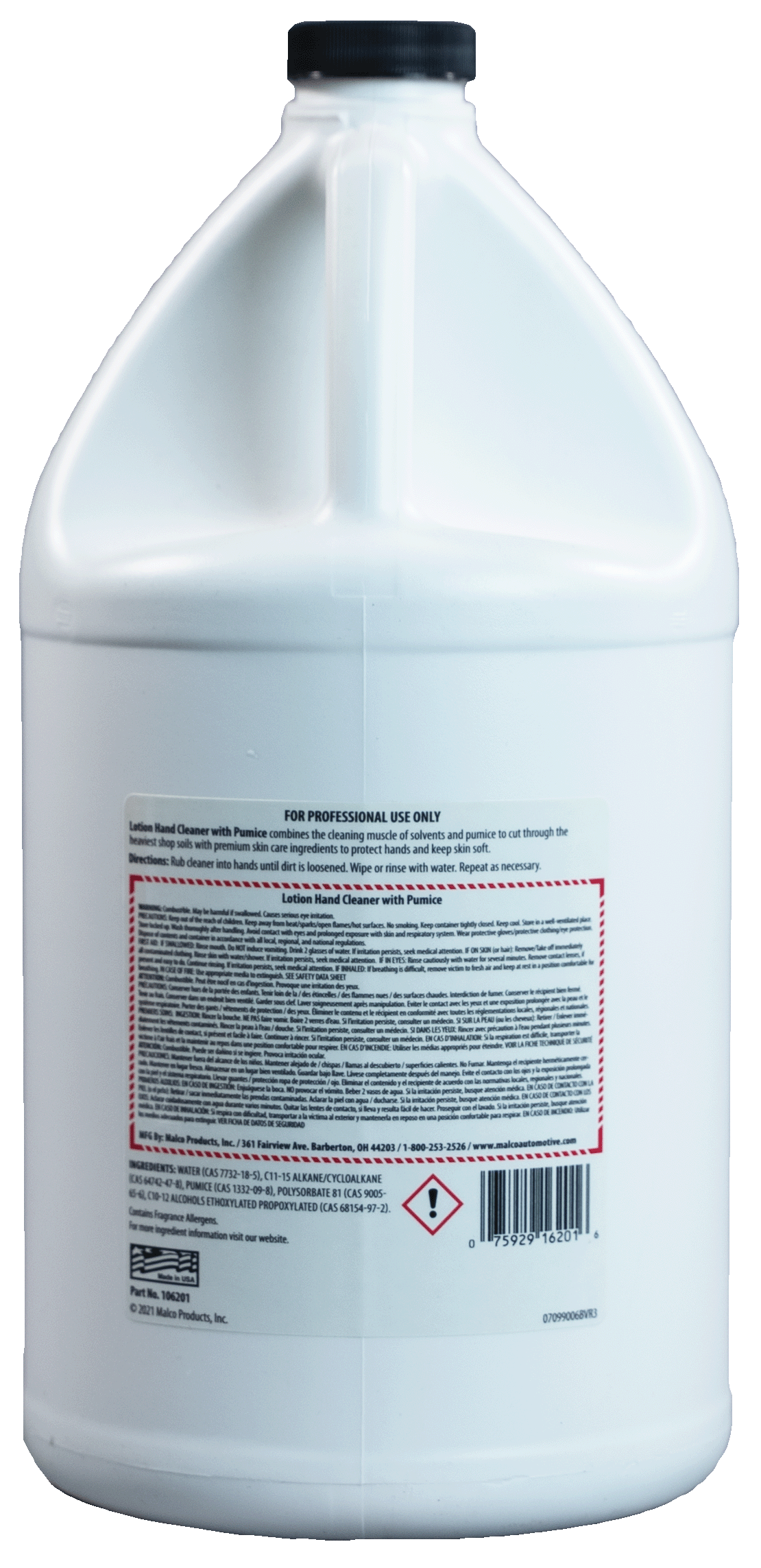 Malco Automotive 106201 Lotion Hand Cleaner With Pumice
