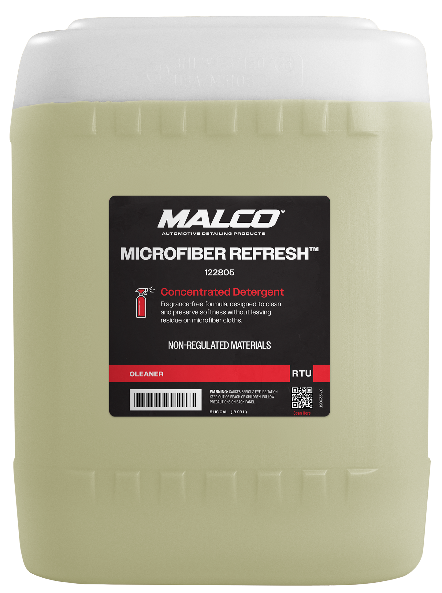 Malco Automotive DIST-ONLY-122805 Microfiber Refresh Concentrated Detergent