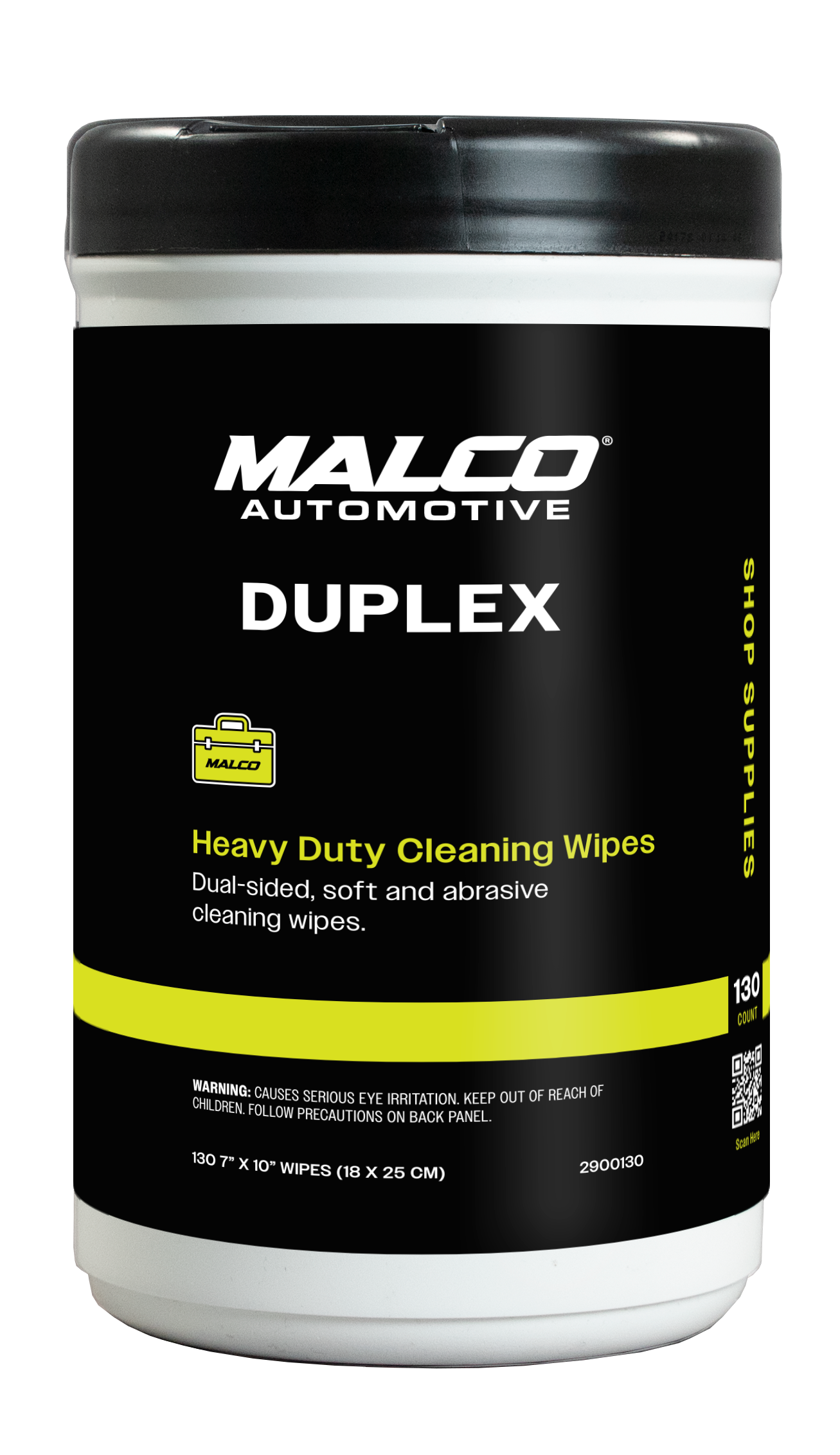 Malco Automotive 2900130 Duplex™ Heavy Duty Cleaning Wipes