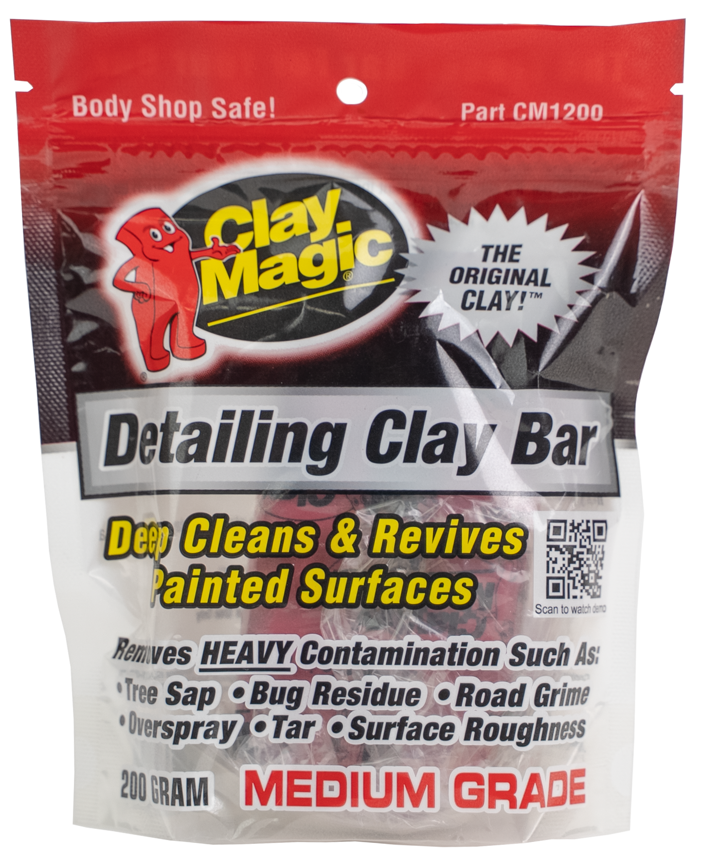 Malco Automotive CM1200 Clay Magic® Red Detailing Clay Bar - Medium Grade