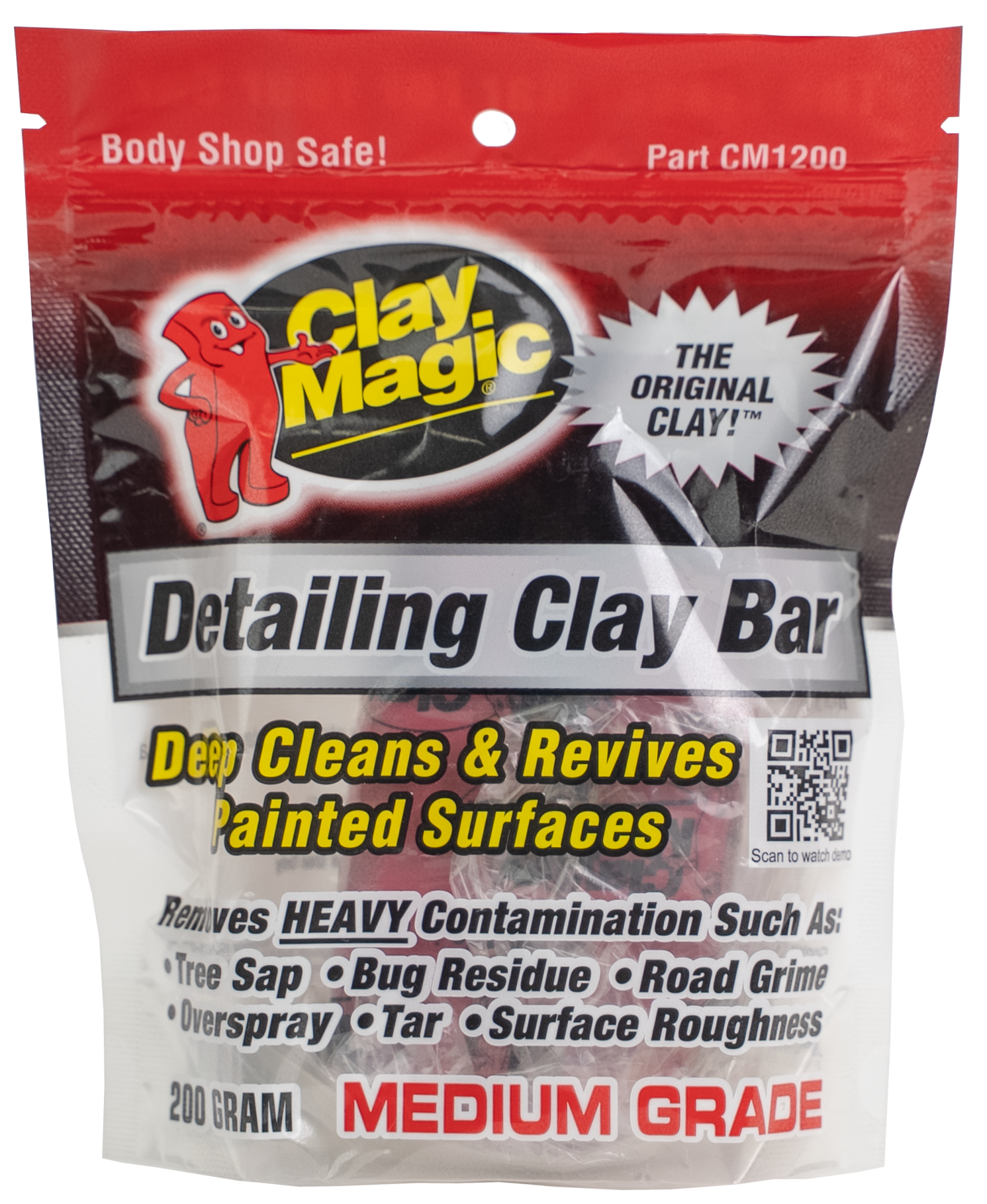 Malco Automotive CM1200 Clay Magic® Red Detailing Clay Bar - Medium Grade