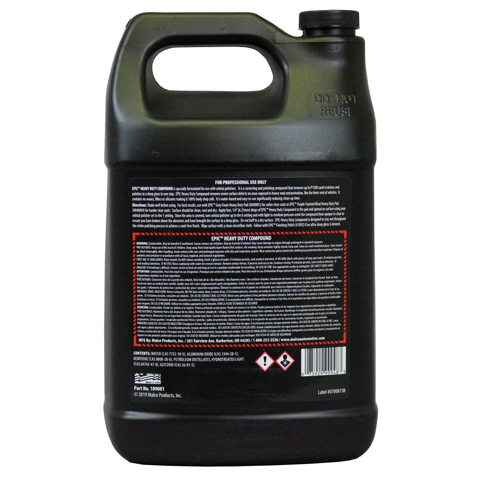 Malco Automotive Epic® Heavy Duty Compound