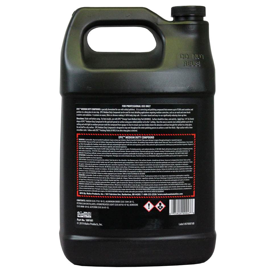 Malco Automotive Epic® Medium Duty Compound