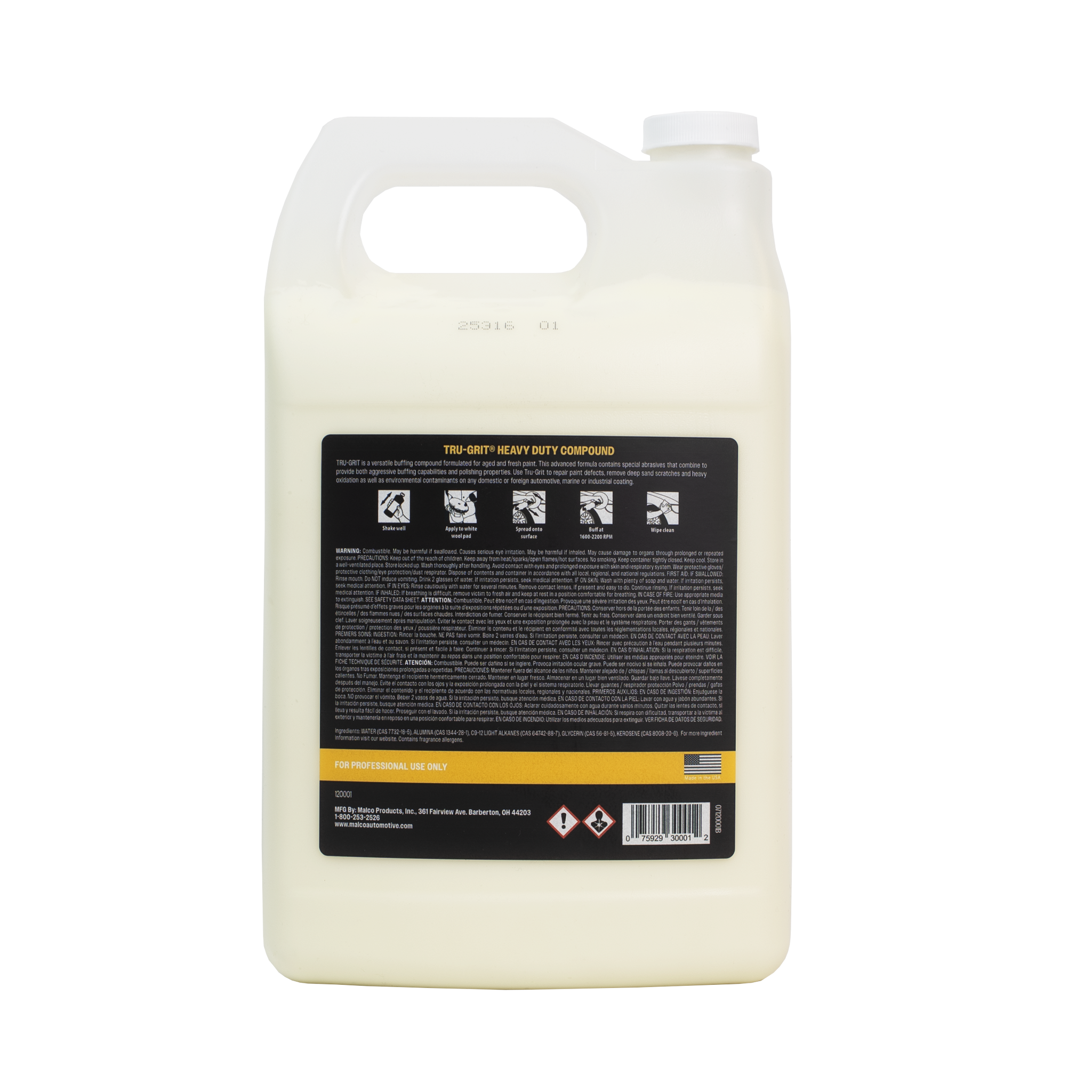 Malco Automotive Tru-grit® Heavy-duty Compound
