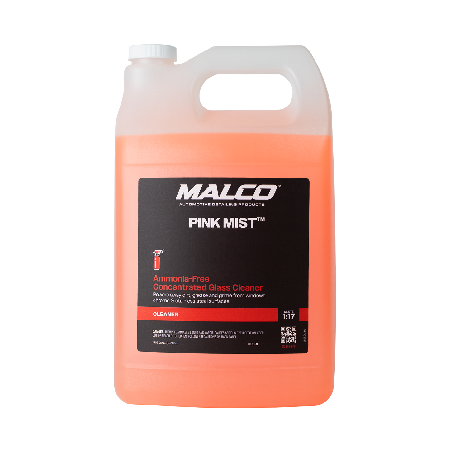 Malco Automotive DIST-ONLY-170301 Pink Mist™ Concentrated Glass Cleaner