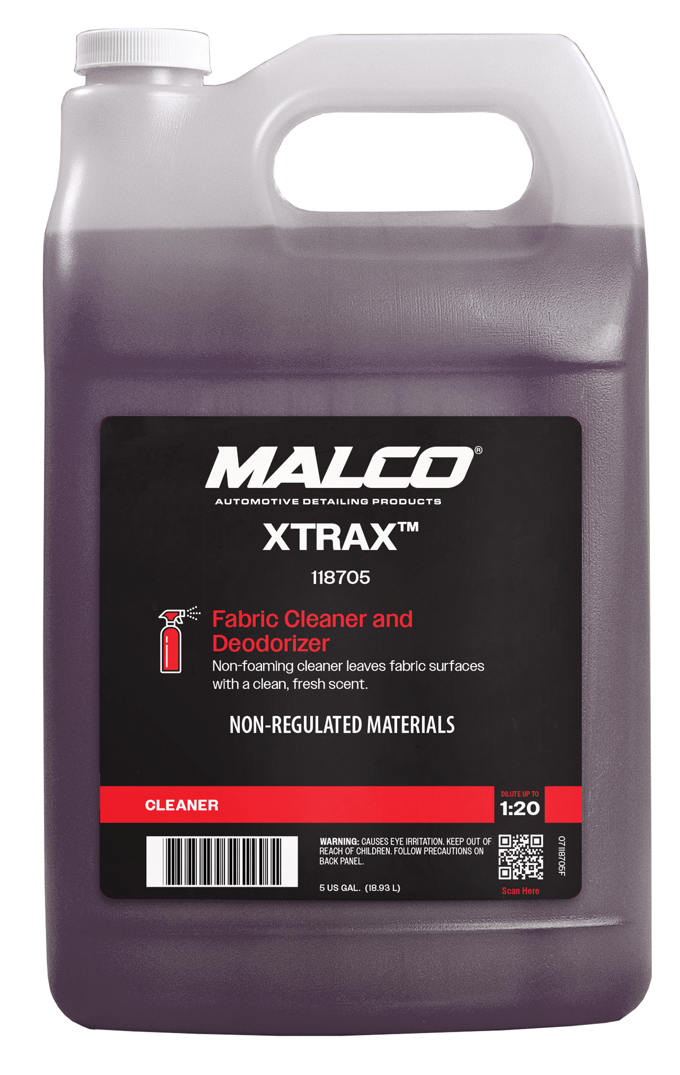 Malco Automotive 118701 Xtrax™ Liquid Fabric Cleaner & Deodorizer