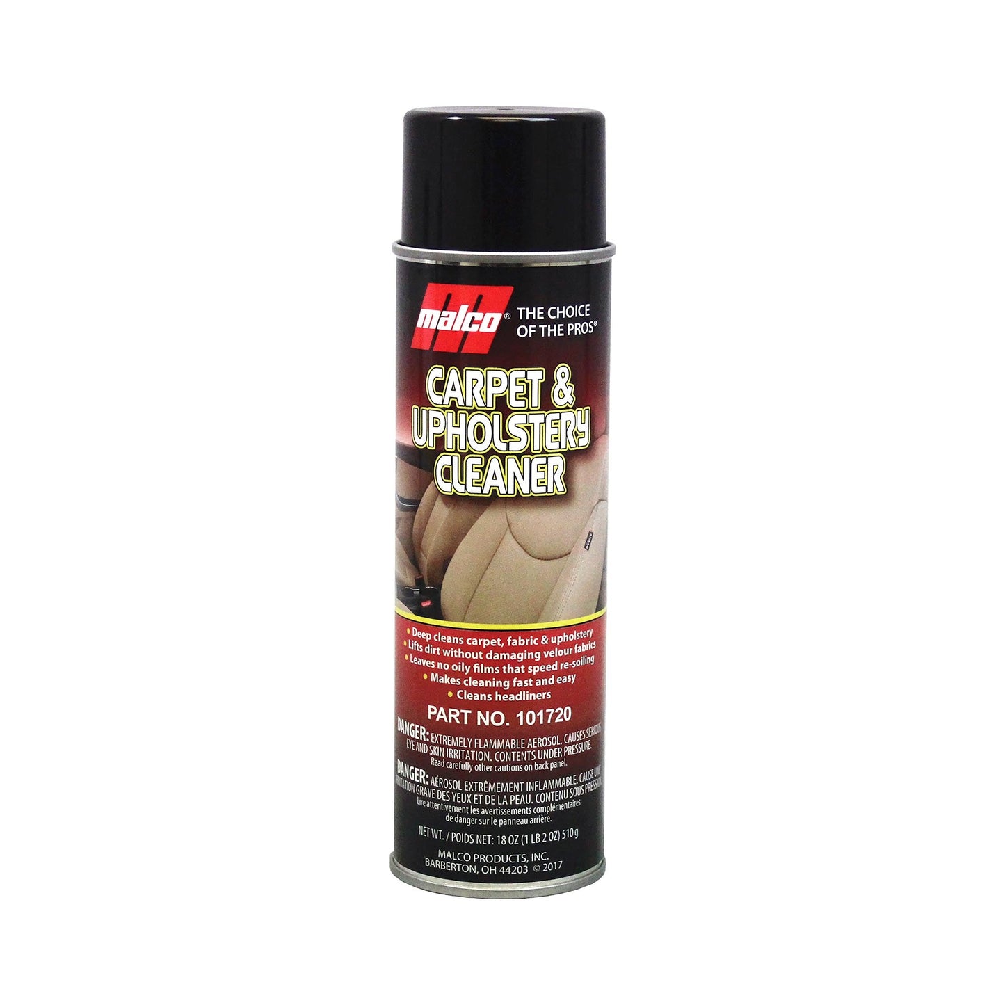 Malco Automotive DIST-ONLY-101720 Carpet & Upholstery Cleaner - Aerosol