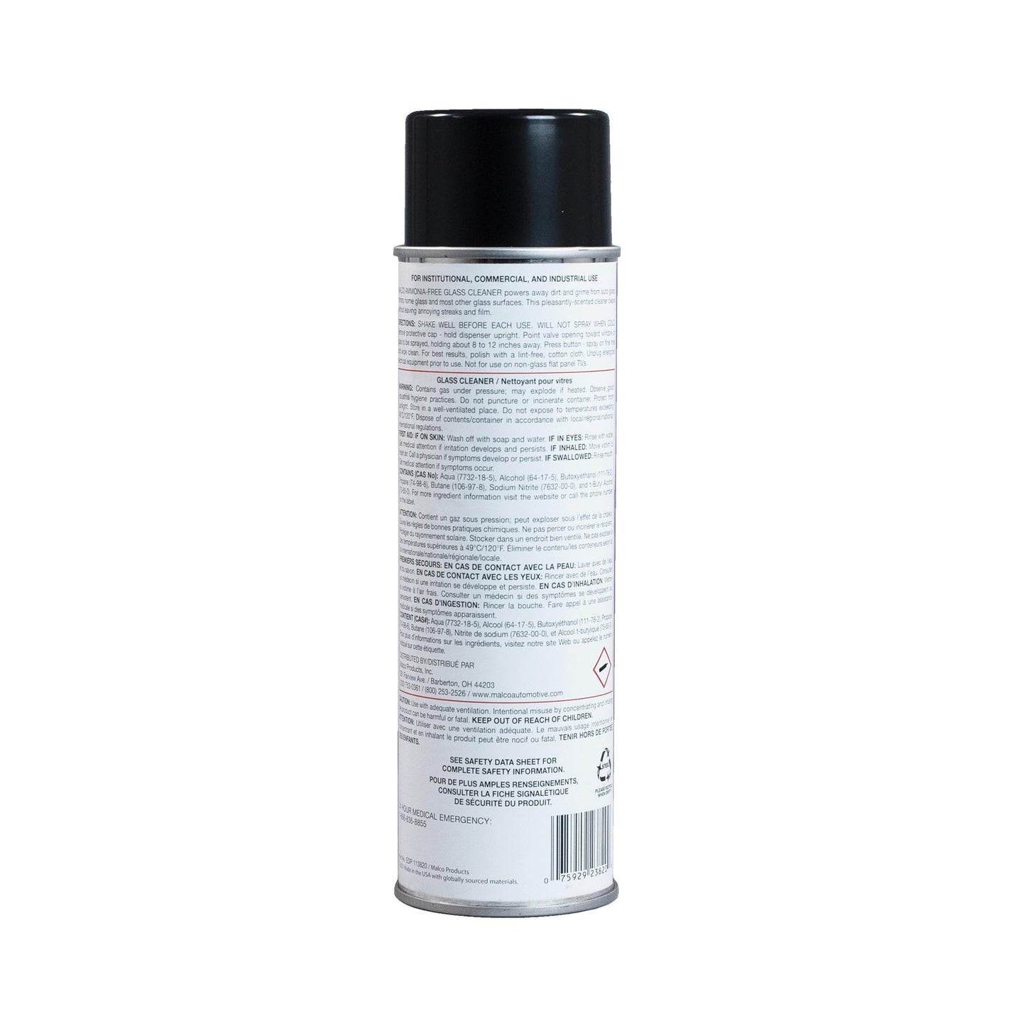 Malco Automotive DIST-ONLY-113820 Ammonia Free Glass Cleaner Aerosol
