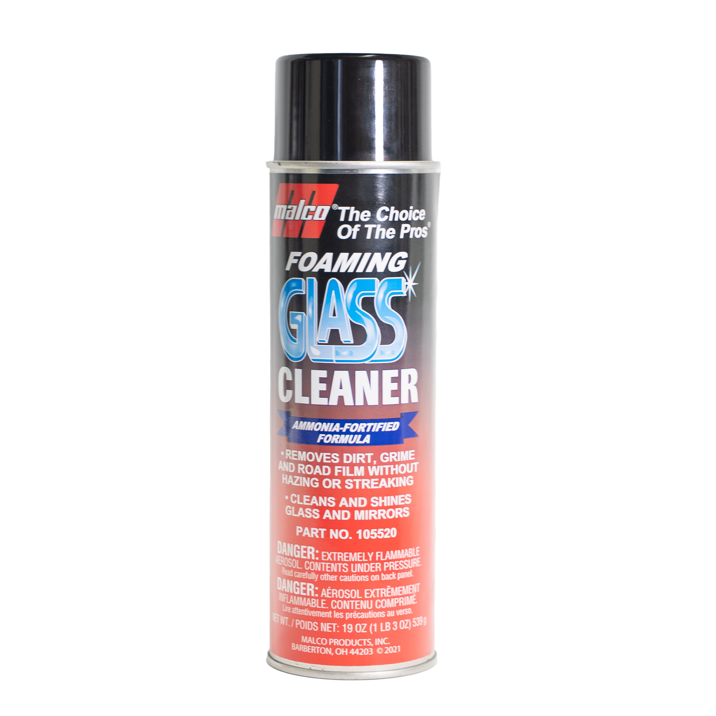 Malco Automotive DIST-ONLY-113820 Ammonia Free Glass Cleaner Aerosol