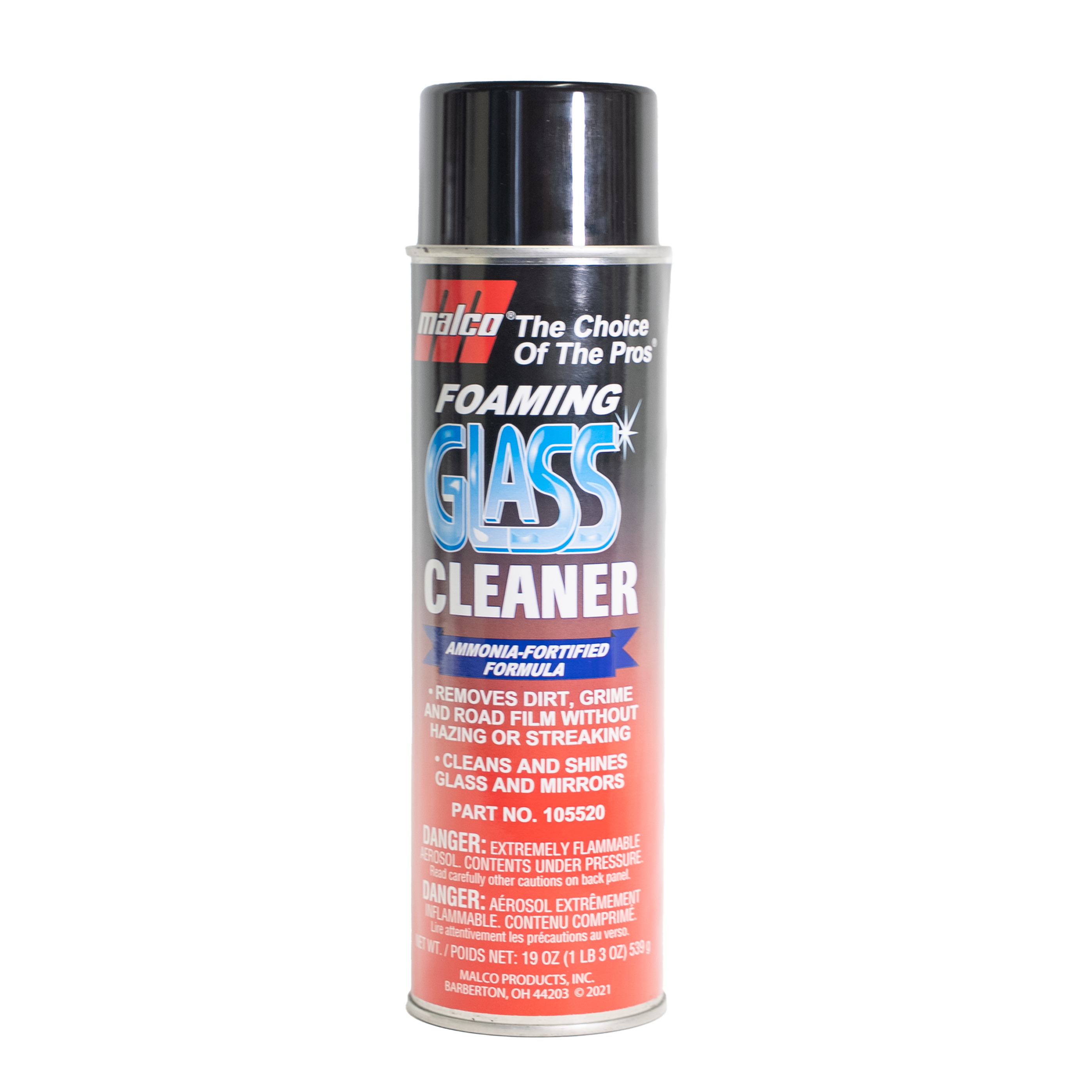 Malco Automotive DIST-ONLY-113820 Ammonia Free Glass Cleaner Aerosol