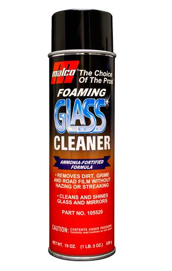 Malco Automotive DIST-ONLY-105520 Foaming Glass Cleaner - Aerosol