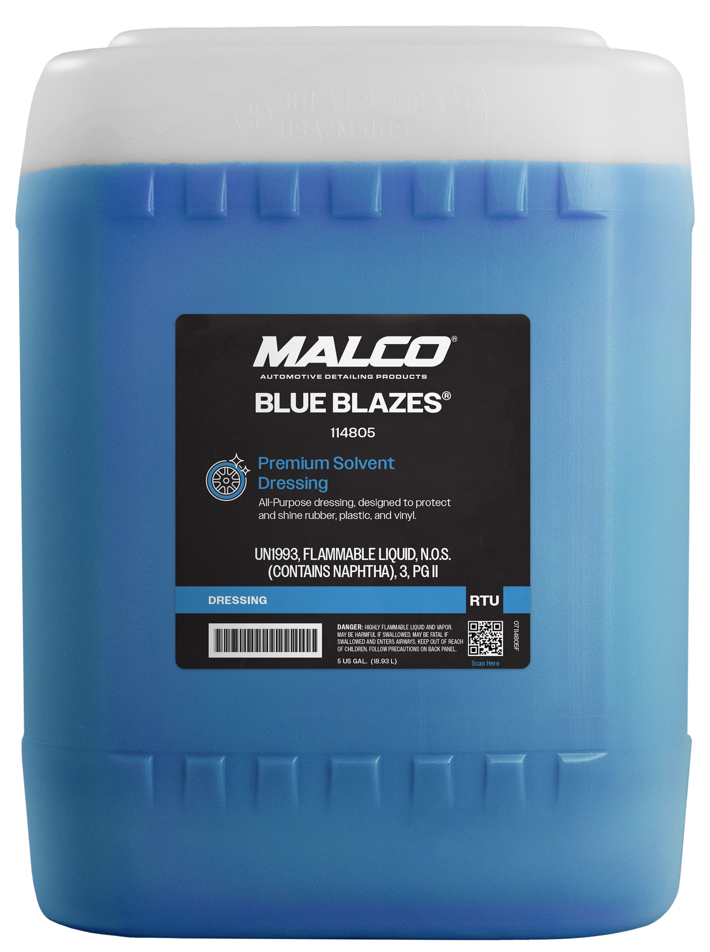 Malco Automotive DIST-ONLY-114805 Blue Blazes® All-purpose Premium Dressing - Non Voc