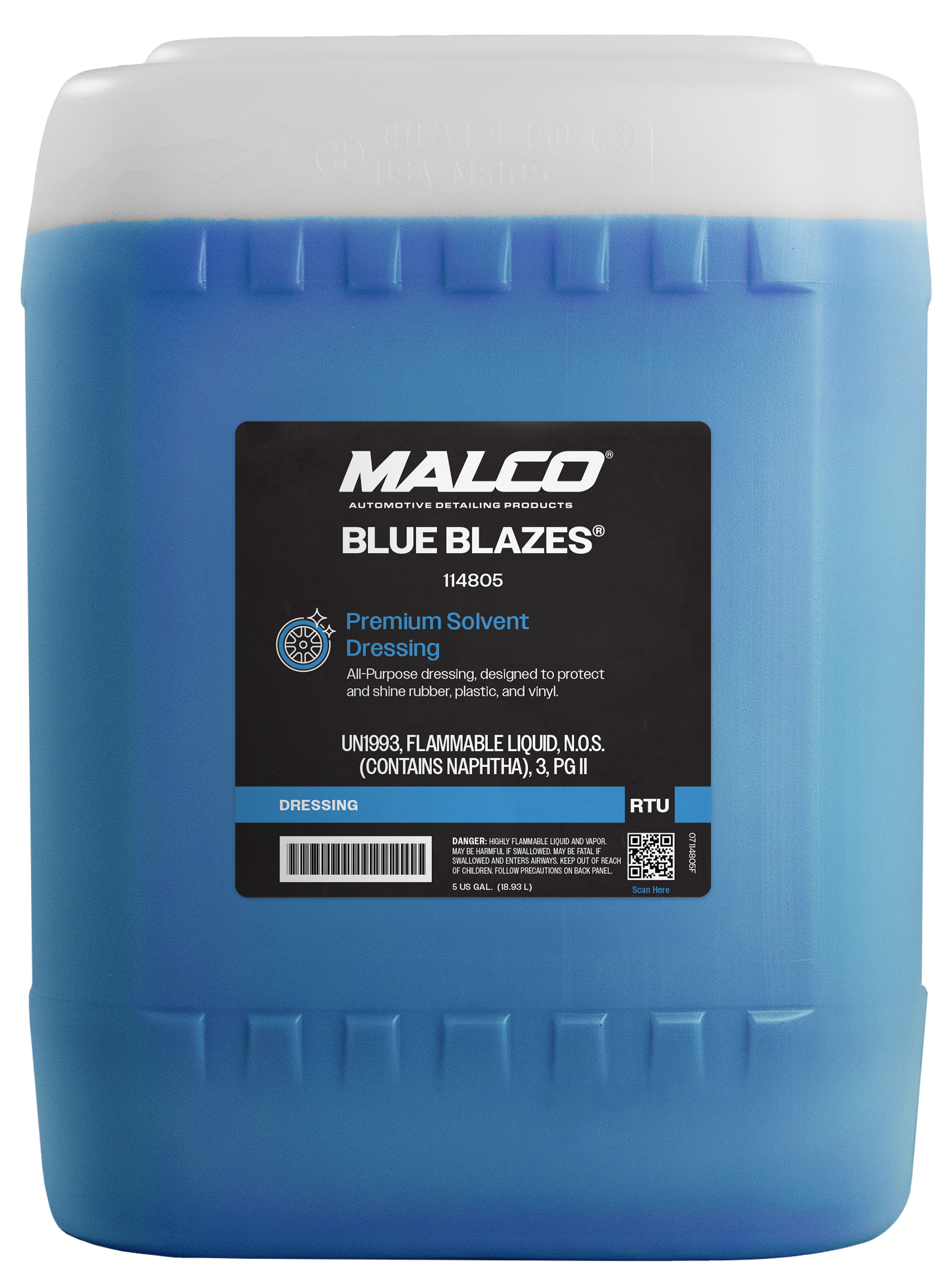 Malco Automotive DIST-ONLY-114805 Blue Blazes® All-purpose Premium Dressing - Non Voc