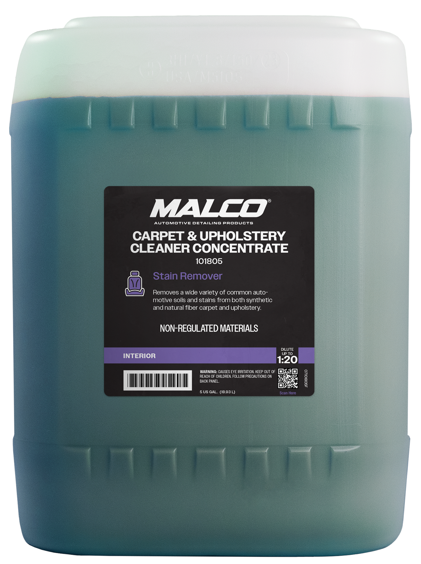 Malco Automotive DIST-ONLY-101805 Carpet & Upholstery Cleaner Concentrate