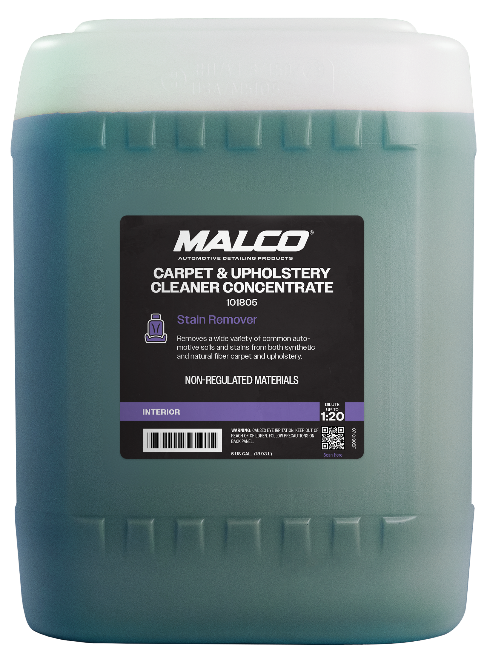 Malco Automotive DIST-ONLY-101805 Carpet & Upholstery Cleaner Concentrate