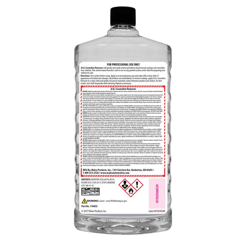 Malco Automotive A&l Cosmoline Remover