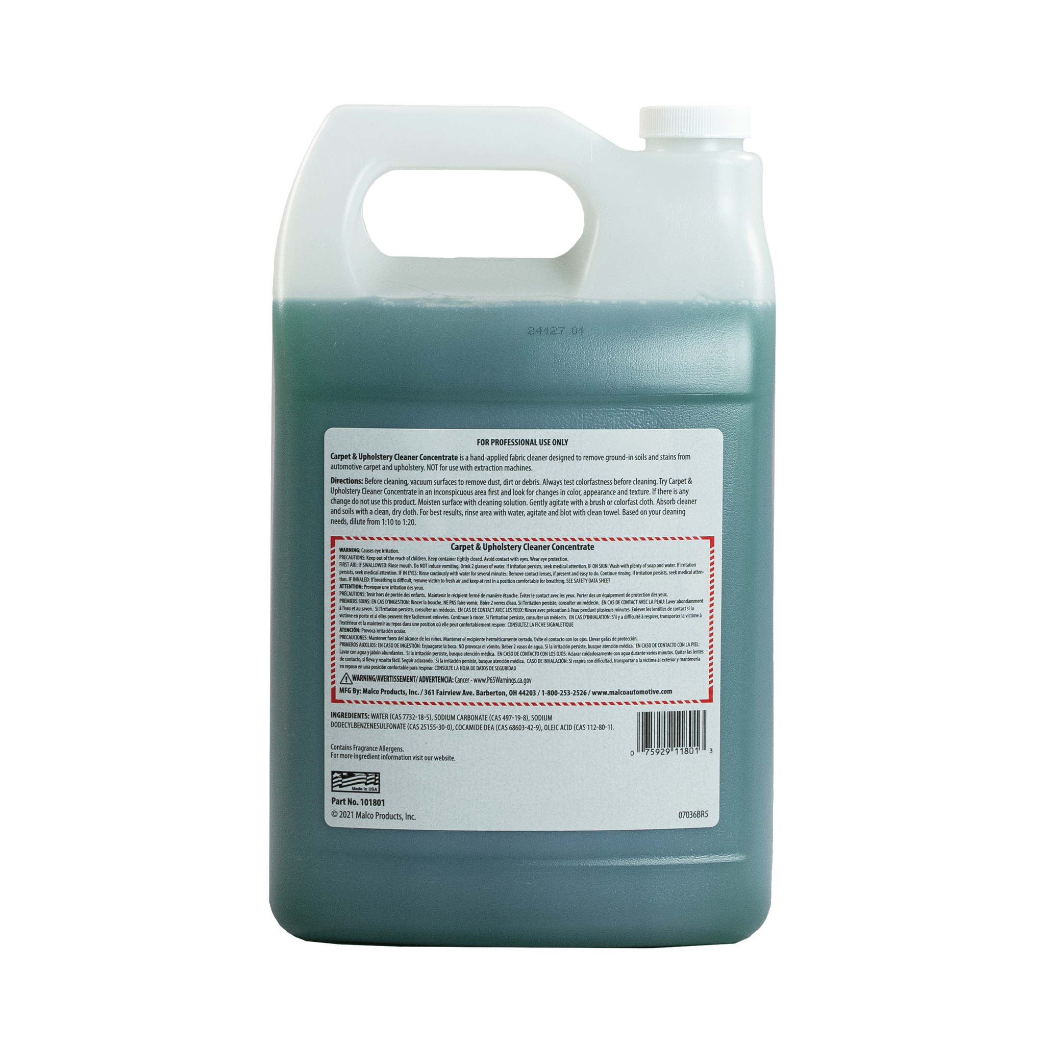 Malco Automotive Carpet & Upholstery Cleaner Concentrate