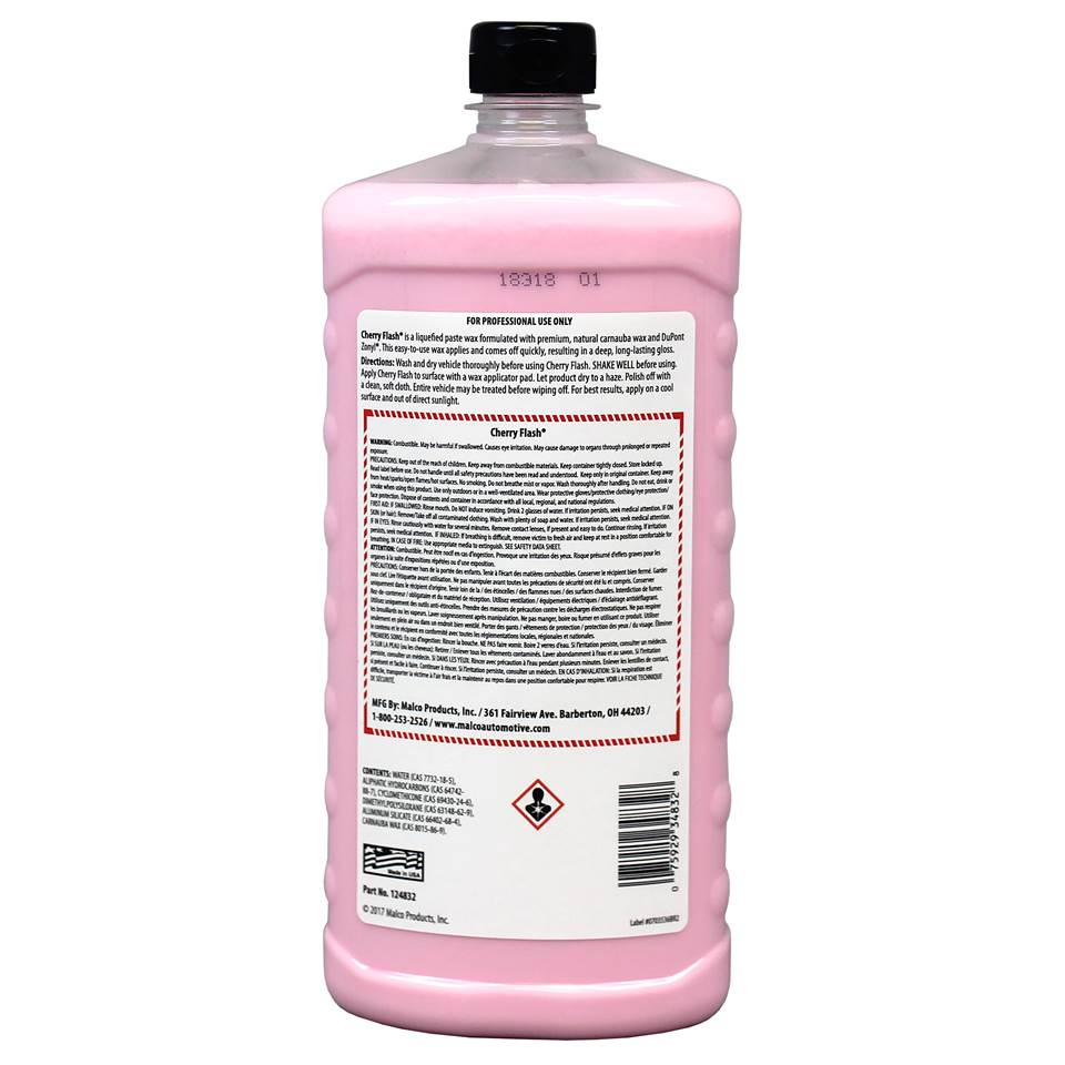 Malco Automotive Cherry Flash® Liquid Paste Wax
